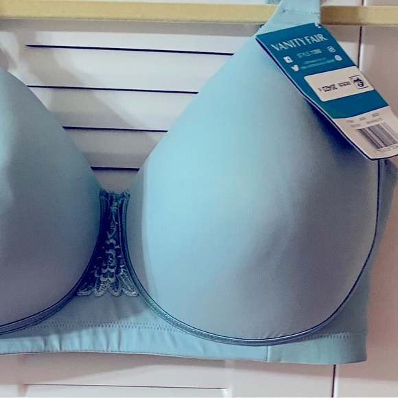 NWT VANITY FAIR, Wire Free, Bra, Light Blue, Lightly padded, Plus Sz 38DD, 38E - Picture 8 of 13